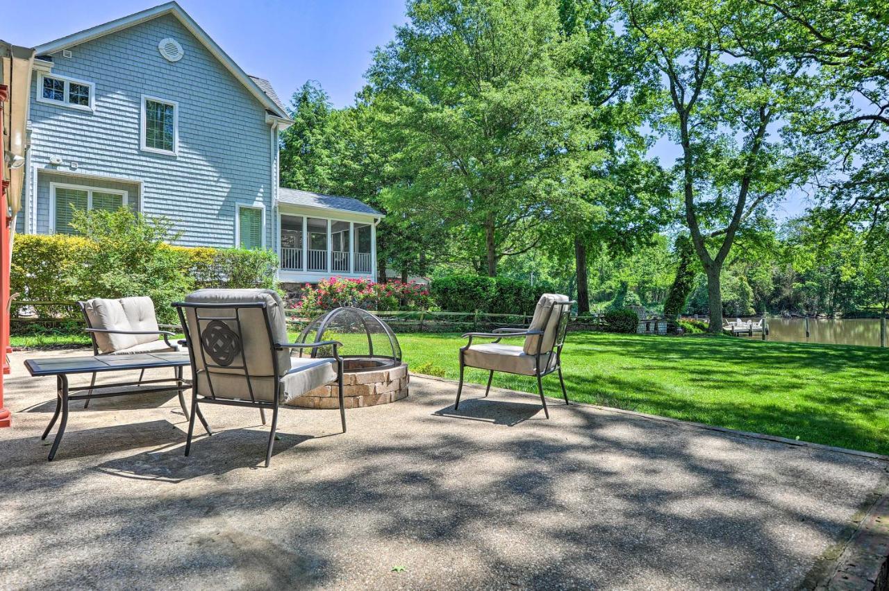 Waterfront Annapolis Home Fire Pit And Fishing Pier Экстерьер фото