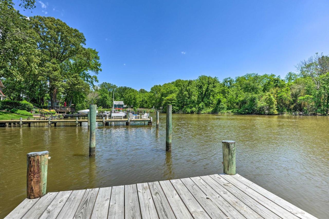 Waterfront Annapolis Home Fire Pit And Fishing Pier Экстерьер фото